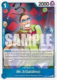 Mr.3(Galdino) - OP09-056 (Reprint) - Premium Booster -The Best- Vol. 2 - One Piece Card Game card