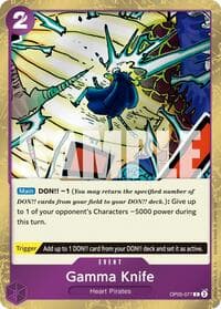 Gamma Knife (Pirate Foil) - Premium Booster -The Best- Vol. 2 - One Piece Card Game card