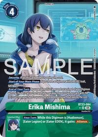 Erika Mishima (Alternate Art) - Hackers' Slumber - Digimon Card Game card