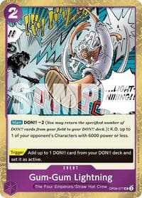 Gum-Gum Lightning (Pirate Foil) - Premium Booster -The Best- Vol. 2 - One Piece Card Game card