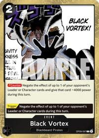 Black Vortex (Pirate Foil) - Premium Booster -The Best- Vol. 2 - One Piece Card Game card