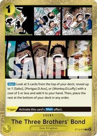 The Three Brothers' Bond (Pirate Foil) - Premium Booster -The Best- Vol. 2 - One Piece Card Game card