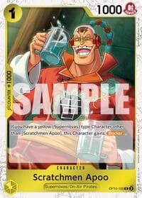 Scratchmen Apoo - OP10-108 (Pirate Foil) - Premium Booster -The Best- Vol. 2 - One Piece Card Game card