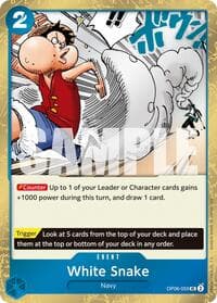 White Snake (Pirate Foil) - Premium Booster -The Best- Vol. 2 - One Piece Card Game card