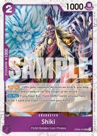 Shiki (Pirate Foil) - Premium Booster -The Best- Vol. 2 - One Piece Card Game card