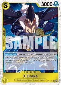 X.Drake (Pirate Foil) - Premium Booster -The Best- Vol. 2 - One Piece Card Game card