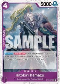 Hitokiri Kamazo (Pirate Foil) - Premium Booster -The Best- Vol. 2 - One Piece Card Game card