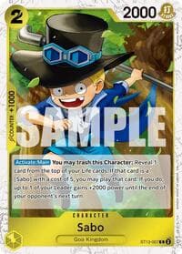 Sabo - ST13-007 (Pirate Foil) - Premium Booster -The Best- Vol. 2 - One Piece Card Game card