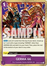 GERMA 66 (Pirate Foil) - Premium Booster -The Best- Vol. 2 - One Piece Card Game card