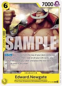 Edward.Newgate - ST13-004 (Reprint) - Premium Booster -The Best- Vol. 2 - One Piece Card Game card