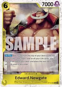 Edward.Newgate - ST13-004 (Pirate Foil) - Premium Booster -The Best- Vol. 2 - One Piece Card Game card