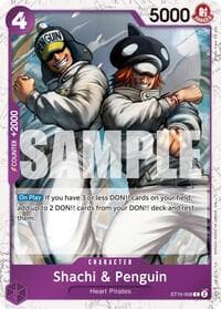 Shachi & Penguin (Pirate Foil) - Premium Booster -The Best- Vol. 2 - One Piece Card Game card