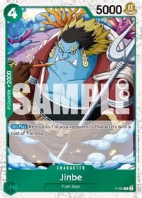 Jinbe - P-063 (Pirate Foil) - Premium Booster -The Best- Vol. 2 - One Piece Card Game card