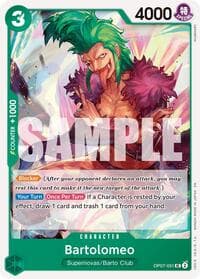 Bartolomeo (Reprint) - Premium Booster -The Best- Vol. 2 - One Piece Card Game card