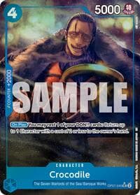 Crocodile - OP07-040 (Alternate Art) - Premium Booster -The Best- Vol. 2 - One Piece Card Game card
