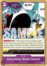 Slow-Slow Beam Sword (Reprint) - Premium Booster -The Best- Vol. 2 - One Piece Card Game card