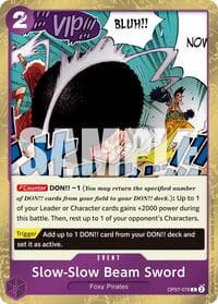Slow-Slow Beam Sword (Pirate Foil) - Premium Booster -The Best- Vol. 2 - One Piece Card Game card