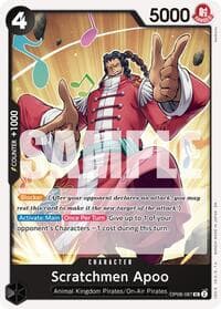 Scratchmen Apoo - OP08-087 (Reprint) - Premium Booster -The Best- Vol. 2 - One Piece Card Game card