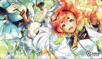 Gundam Card Game: Suletta & Miorine (EVX-02) Playmat - Bandai Playmats - Playmats card