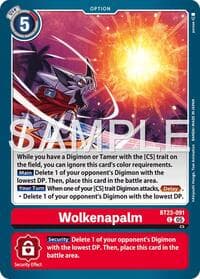 Wolkenapalm - Hackers' Slumber - Digimon Card Game card