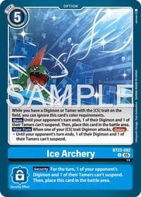 Ice Archery - Hackers' Slumber - Digimon Card Game card
