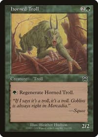 Horned Troll - Mercadian Masques - Magic: The Gathering card