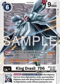 King Drasil_7D6 - Hackers' Slumber - Digimon Card Game card
