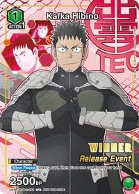 Kafka Hibino (Release Event Winner) - UE12BT: Kaiju No. 8 Release Event Cards - Union Arena card