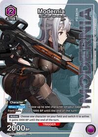 Modernia (060) (U*) - UE14BT: GODDESS OF VICTORY: NIKKE - Union Arena card
