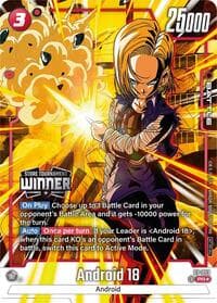 Android 18 (Tournament Pack -Winner- 08) - Tournament and Championship Promos - Dragon Ball Super: Fusion World card