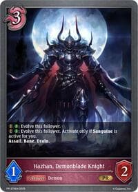 Hazhan, Demonblade Knight - Shadowverse: Evolve Promo Cards - Shadowverse: Evolve card