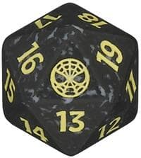Marvel's Spider-Man Prerelease Spindown Life Counter (White) - Wizards of the Coast Dice - Life Counters card