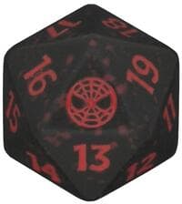Marvel's Spider-Man Prerelease Spindown Life Counter (Red) - Wizards of the Coast Dice - Life Counters card