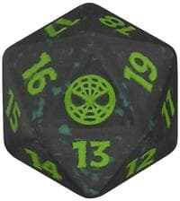 Marvel's Spider-Man Prerelease Spindown Life Counter (Green) - Wizards of the Coast Dice - Life Counters card