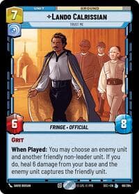 Lando Calrissian - Trust Me - Secrets of Power - Star Wars: Unlimited card