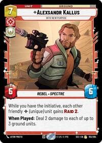 Alexsandr Kallus - With New Purpose - Secrets of Power - Star Wars: Unlimited card