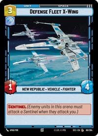 Defense Fleet X-Wing - Secrets of Power - Star Wars: Unlimited card
