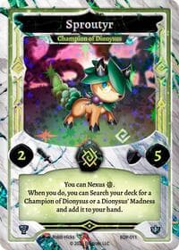 Sproutyr - Champion of Dionysus - Elestrals Premier Packs - Elestrals card