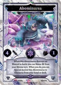 Abominursa - Champion of Khione - Elestrals Premier Packs - Elestrals card