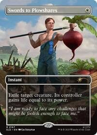 Swords to Plowshares (2167) - Secret Lair Drop Series - Magic: The Gathering card