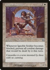 Ignoble Soldier - Mercadian Masques - Magic: The Gathering card