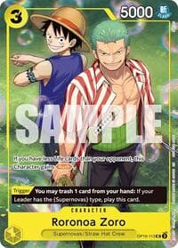 Roronoa Zoro (Learn Together Deck Set - Set Sail Event) - One Piece Promotion Cards - One Piece Card Game card