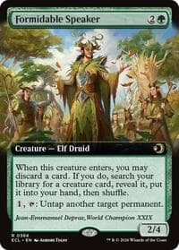 Formidable Speaker (Extended Art) - Lorwyn Eclipsed - Magic: The Gathering card