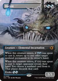 Deceit (Borderless) - Lorwyn Eclipsed - Magic: The Gathering card