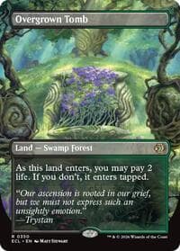 Overgrown Tomb (Borderless) - Lorwyn Eclipsed - Magic: The Gathering card