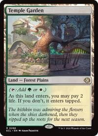 Temple Garden - Lorwyn Eclipsed - Magic: The Gathering card