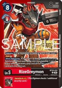 RizeGreymon (Judge Pack 2025 Wave 2) - Cyber Eden - Digimon Card Game card