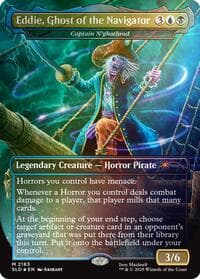 Eddie, Ghost of the Navigator - Captain N'ghathrod (Rainbow Foil) - Secret Lair Drop Series - Magic: The Gathering card
