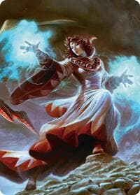 The Destined White Mage Scene Art Card - Art Series: FINAL FANTASY - Magic: The Gathering card