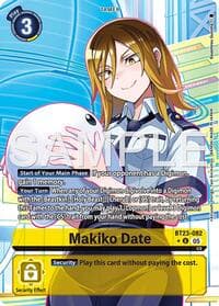 Makiko Date (Alternate Art) - Hackers' Slumber - Digimon Card Game card